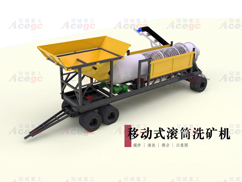移動(dòng)式滾筒洗沙機(jī)